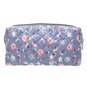 Vintage Quilted Zipper Towel Material Makeup Bag Cosmetic Pouch for Brushes Pencils Travel Accessories Women Girls - Product Image 5