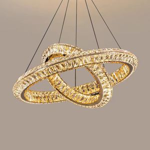 Lámpara Colgante LED de Lujo, Diseño Nórdico Moderno, Anillo Redondo, para Sala de Estar o Villa - Product Image 4