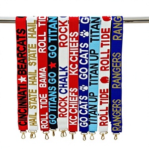 Correas de Tela Bordadas Personalizadas con Ganchos Metálicos, Diseños con Espíritu de Equipo, Varios Colores y Logotipos - Product Image 1