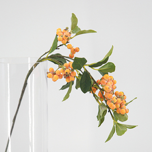 Bất động cảm ứng nhân tạo quả mọng nhựa holly Berry trái cây chi nhánh cho nhà Halloween cây trang trí hoa sắp xếp - Product Image 5