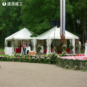 Carpa Hexagonal con Estructura de Aleación de Aluminio y Tela de PVC, Impermeable para las Cuatro Estaciones, Ideal para Bodas y Fiestas - Product Image 2