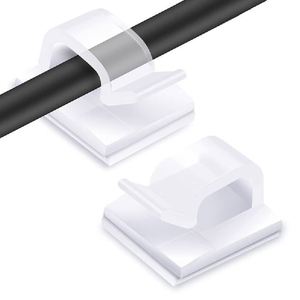 X418 Clips de gestion de câbles autocollants robustes, supports de câbles, clips de fixation pour fils sur mur - Product Image 4
