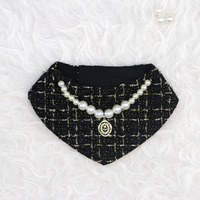 Shengchaoyi élégant luxe chat collier bavoir pour animaux de compagnie chien salive serviette chiot écharpe animaux collier pour animaux de compagnie accessoires Nackerchief fournitures