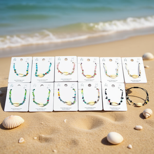 Bracelet de cheville en acier inoxydable avec coquillages, 12 pièces, bijoux tendance pour femmes - Product Image 3