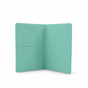 Porte-cartes en cuir PU de couleur bleu clair, personnalisé avec logo, fabricant OEM, cadeau promotionnel d'entreprise haut de gamme - Product Image 3
