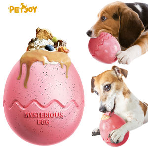 Mainan Kunyah Hewan Peliharaan Bentuk Telur Dinosaurus Unik Grosir, Produk Hewan Peliharaan Tren Baru, TPR Klasik Berisi Kolom Makan Lambat - Product Image 1