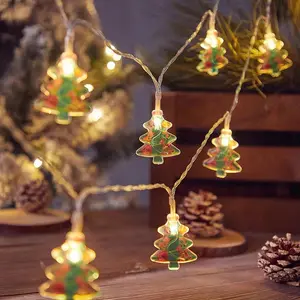 Vente chaude Joyeux Noël décoration LED Père Noël guirlandes lumineuses romantique mignon bébé chambre décoration