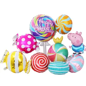 18 Sweet Candy Lollipop Swirls palloncini elio menta piperita decorazioni per feste di nozze