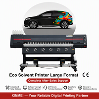 Imprimante grand format à solvant écologique XINMEI pour l'impression d'autocollants en vinyle, de bannières, d'affiches, de signalétique publicitaire