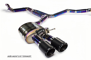 Tuyau d'échappement de haute qualité pour <span class=keywords><strong>Audi</strong></span> <span class=keywords><strong>A6</strong></span>/A7 2.0T, système d'échappement en titane, modification du son de la voiture sport - Product Image 4