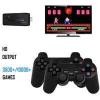 Console de jeu vidéo rétro portable avec sortie TV, lecteur de jeux vidéo USB mini M8 4K avec manettes sans fil
