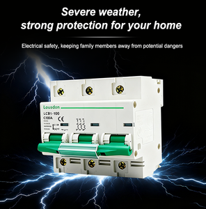 Миниатюрный выключатель <span class=keywords><strong>MCB</strong></span>, LCB1-100 400 В, 4P, цена, размыкающая способность 10 кА, мини-выключатель - Product Image 4