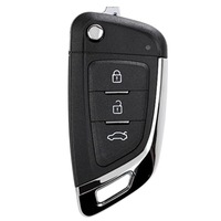 Llave Inteligente para Auto Xhorse XKKF06EN, Estilo Navaja, Transmisor Universal Inalámbrico Programable de 3 Botones para Control Remoto VVDI