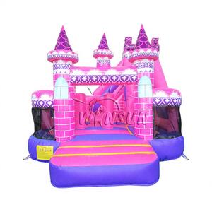 Castillo Inflable Comercial con Tobogán, Temática de Princesas Winsun, Material de PVC, Resistente al Fuego y al Agua, Certificado CE - Product Image 1