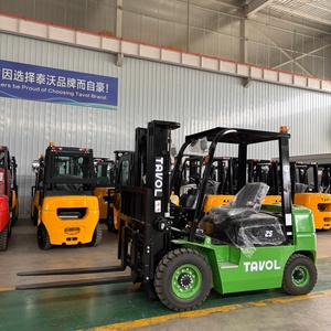 Forklift Diesel Tavol 2.5T Ban Solid Tugas Berat Counterweight Besi Cor Tiang Dua/Tiga Tingkat Penggeser Samping Hidrolik - Product Image 1