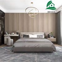 Panneaux muraux en PVC WPC en placage de bois de bambou imperméables, ignifuges et antistatiques pour salon moderne, usage domestique et commercial