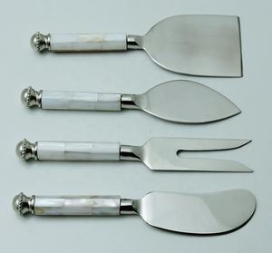 Couverts à poignée en bois d'acacia, coffret cadeau, 3 pièces, service à fromage en acier, espace de luxe pour noël, saint-valentin, fête d'affaires, Halloween, voyage - Product Image 2