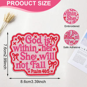 Maßgefertigte Chelline-Stickerei-Aufbügelpatches für Großhändler, Baseball-Anbieter für Stoff-PVC-Heißpressaufnäher für Kleidung und Hüte - Product Image 2