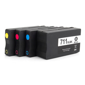 Cartucho de Tinta Hp 711 Xlbk Compatible Negro Remanufacturado para Impresión Digital - Product Image 1