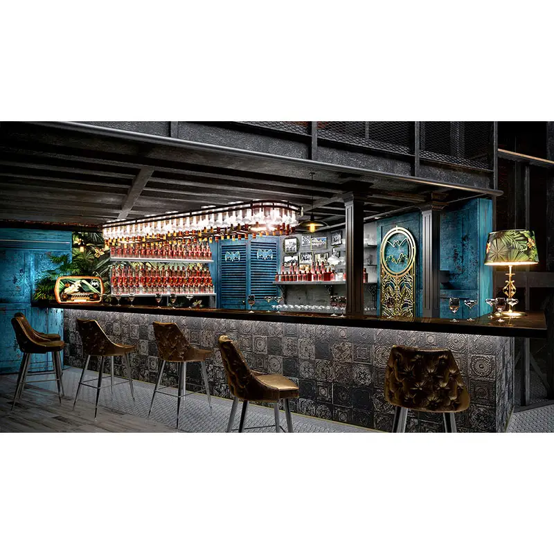 Restaurantbalie Café Interieurontwerp Meubeldecoratie Coffeeshop Apparatuur