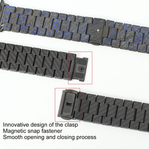 Correa de Reloj de Fibra de Carbono Resistente al Sudor y Transpirable, Resistente al Desgaste y a la Decoloración, Apta para iPhone <span class=keywords><strong>Watch</strong></span> <span class=keywords><strong>Ultra</strong></span> - Product Image 2