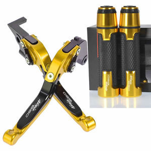 Pièces d'assemblage de freins de moto NINJA650 <span class=keywords><strong>Ninja</strong></span> <span class=keywords><strong>650</strong></span>, CNC en aluminium anodisé, couleur, leviers de frein et d'embrayage pliables et extensibles, poignées - Product Image 1