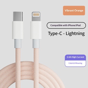 Câble de données tressé à charge ultra-rapide PD20W pour 14promax/Phone13 avec connecteurs <span class=keywords><strong>Lightning</strong></span> et Type-C - Product Image 4