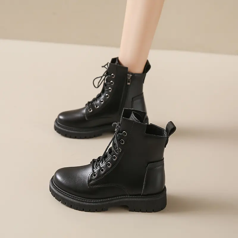 Cheap Fashion Thick Bottom Causal Winter Boots Women Platform Classy Winter Ankle Boots