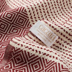 Serviette vintage Zigzag et symboles carrés à motifs, en forme d'échiquier et de pompons, nouvelle mode, serviette modélisée 100 coton - Product Image 4