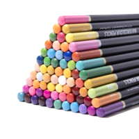 FLOWood Windmill Garden, ensemble de 160 crayons de couleur à base d'huile, crayons de dessin pour artistes avec sac en toile portable à fermeture éclair