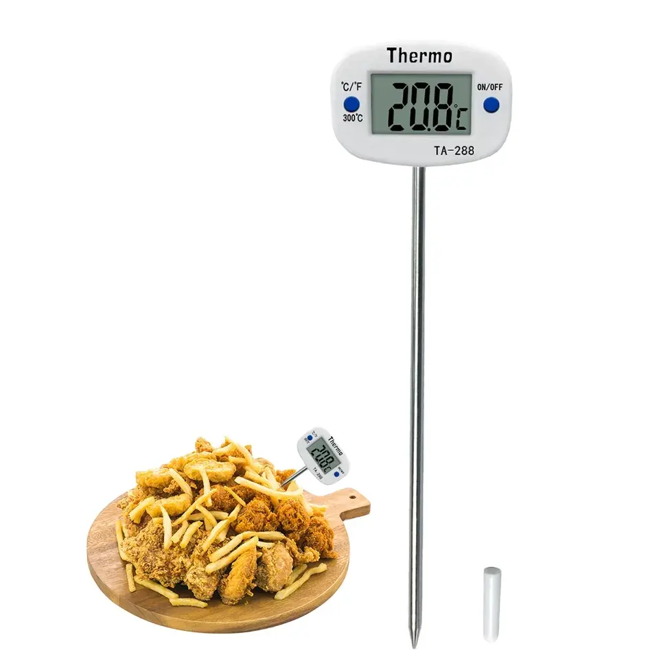 Hedao Hoge Temperatuur Oven Vlees Digitale Temperatuur Meter Voedseltemperatuur Meter Chocolade