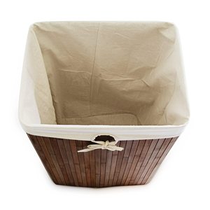 Panier à linge en bambou 83L avec couvercle et sac amovible 43,5 x 33,5 x 65,5 cm - Product Image 3