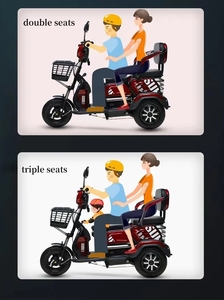 2025 meilleur tricycle de passager à <span class=keywords><strong>3</strong></span> roues vélo tricycle électrique à trois places 60v pour adultes et <span class=keywords><strong>personnes</strong></span> âgées - Product Image 6