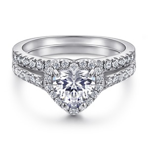 Bague de fiançailles classique en or massif 10K 14K 18K avec halo marquise et 4 griffes, personnalisable, vente en gros d'usine, bijoux pour femmes et hommes - Product Image 3