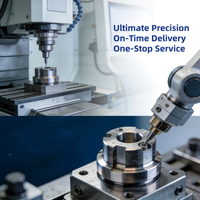 Pièces de fabrication en tôle d'acier inoxydable usinées par CNC avec services de découpe par électroérosion à fil, boîtiers et supports industriels OEM