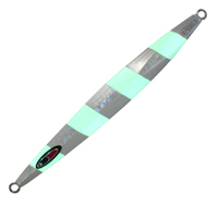 Nouveau couteau de pêche à la turlutte, au thon, en métal, solide, lumineux, 200g, 1 pièce