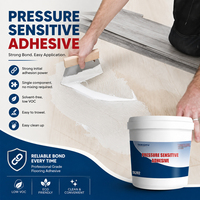 Adhésif pour sols en vinyle sensible à la pression à base d'eau 15kg 20kg, installation de revêtements de sol LVT, faible teneur en COV, forte adhérence