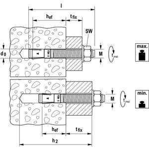 FISCHER - 45265 Anclaje electro galvanizado Perno FBN II - EAN 4006209452653 ANCLAJES MECÁNICOS - Product Image 4