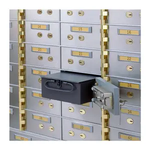 Bank of China Electronic Safe Deposit Box Vault Locker for Home Storage Key Lock Stainless Steel and Metal Material