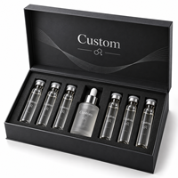 Boîte cadeau personnalisée pour flacons de laboratoire, emballage rigide de luxe en papier avec insert en EVA pour flacons d'échantillons en verre et ensembles d'ampoules