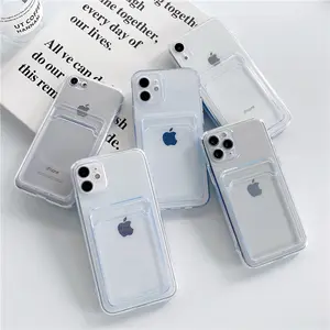 New plug-in phone case with high transparency card pack integrated TPU soft case suitable mobile phone cases and covers