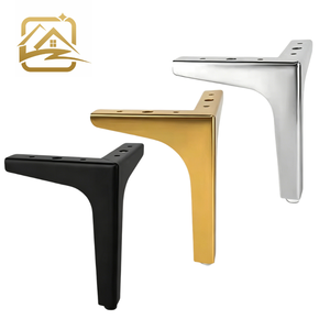 Modern T-Shape Metal Furniture <b>Legs</b> Black Gold Silver Table <b>Support</b> Heavy Duty Home Office Use - Product Image 1