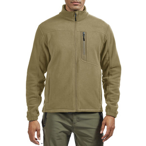 Veste polaire zippée légère et respirante pour homme, idéale pour le sport, la randonnée et les activités de plein air au printemps, avec col montant et poches avant zippées - Product Image 2