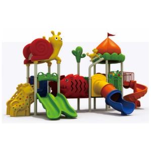 Glissière extérieure concurrentielle de terrain de jeu d'amusement 89 poteau 76 poteau fait de plastique durable - Product Image 1