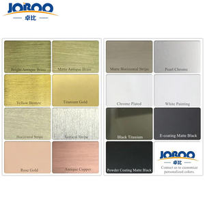 Joboo ZB721 регулируемые Твердые Латунные настенные крепления, прямые серии, подпружиненные стеклянные петли с офсетной задней пластиной - Product Image 6