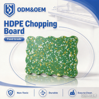 Planche à découper en HDPE de qualité alimentaire, durable, antidérapante, compatible OEM