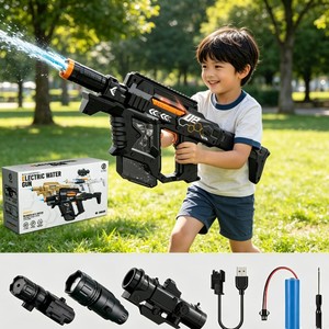 Pistolet à eau électrique puissant de haute qualité avec lumière, grande capacité, pour enfants, idéal pour l'extérieur - Product Image 4