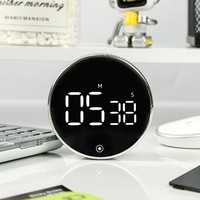 Timer Hitung Mundur Desain Magnetik Mini Portabel dengan Layar LCD Digital Stopwatch untuk Penggunaan Dapur Rumah Tangga Desain Berputar