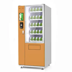 High safety self-service vending disperse condom&fruit vending machine kiosk with cooling system