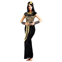 Costume de princesse Cléopâtre égyptienne de l'Égypte ancienne, robe de jeu de rôle féminin, robe de fête de Noël et de mascarade d'Halloween.